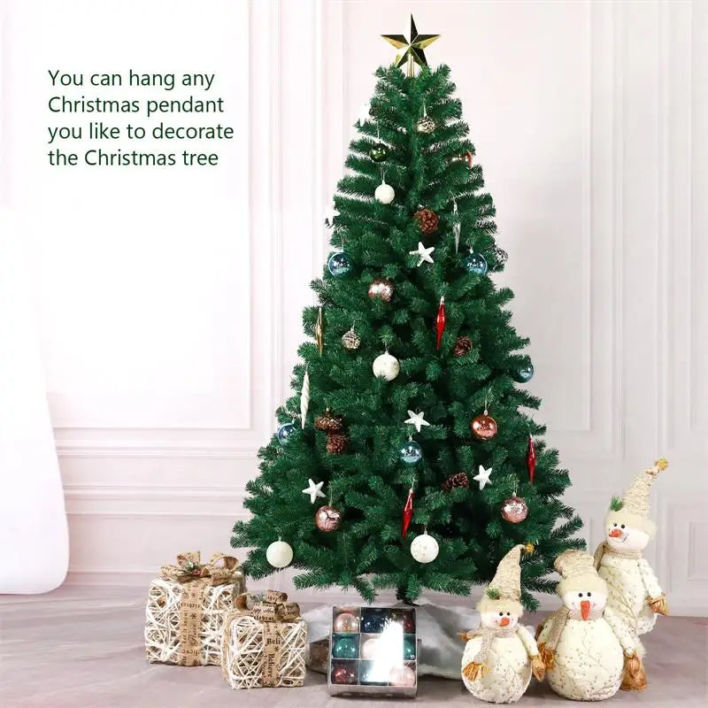 PVC Large Christmas Tree 120/150/180/210CM Encryption Artificial Green Tree Christmas Decoration Party Hotel Scene Outdoor Decor