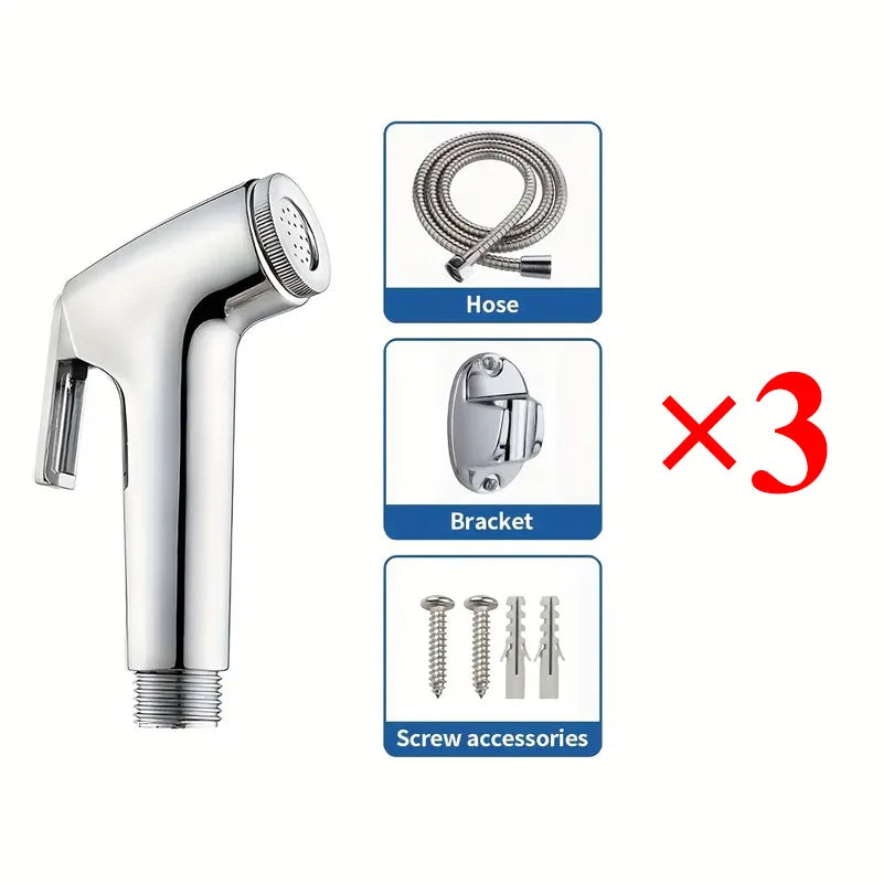 Bathroom Accessories 1 Piece Set Household Handheld Shower Set Toilet Spray Gun Toilet Booster Flusher Nozzle Handheld Spray Gun