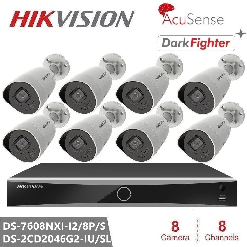 Hikvision 4MP IP Camera Kits DS-2CD2046G2-IU/SL