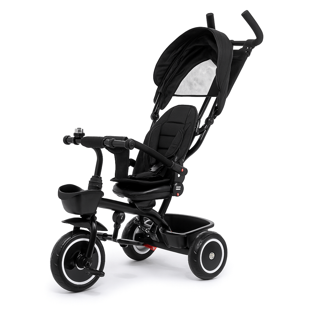 Foryourlittleone 6 in 1 Trike V3 - Black (9 months - 5 years)
