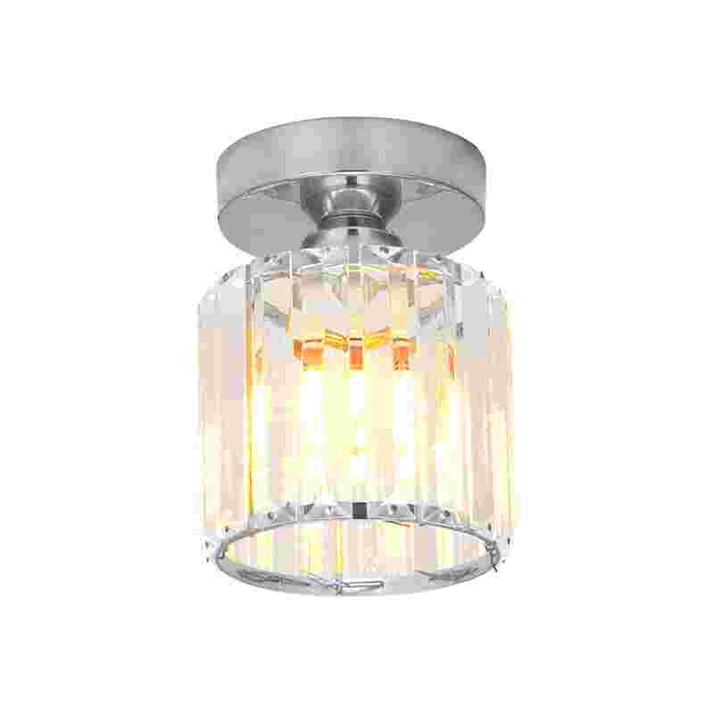 Crystal Semi Flush E27 Ceiling Light Fixture Round Fitting Chandelier Lamp~4505