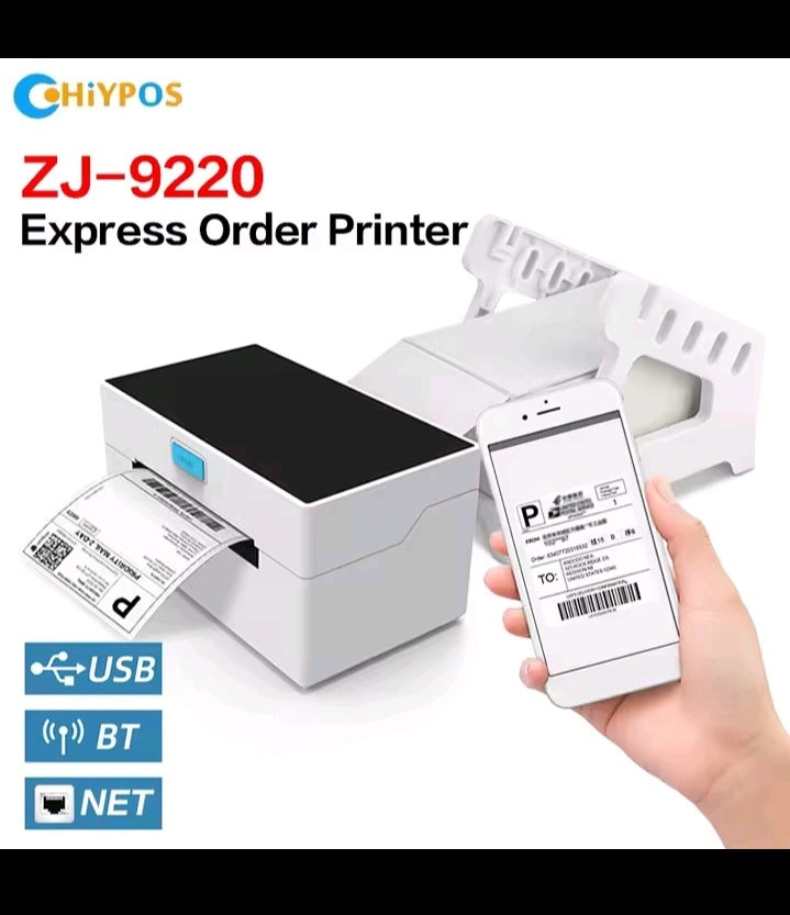 4inch Thermal Shipping Label printer 9220USB/Bluetooth Compatible with Windows/ mac Barcode Label printer